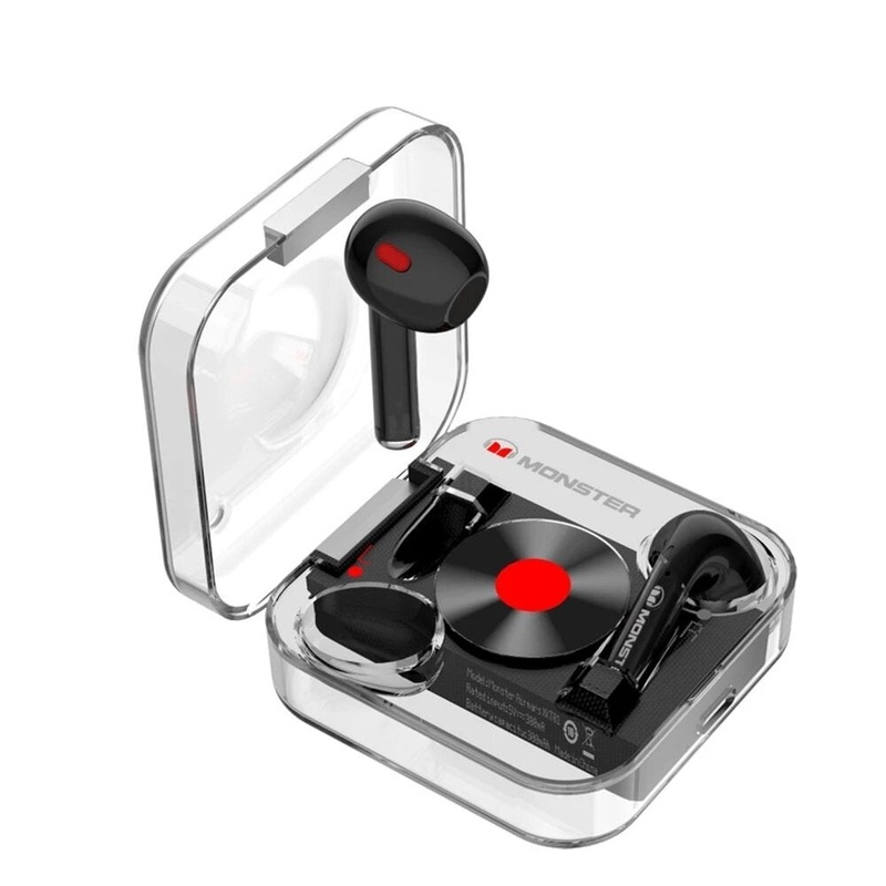 Monster XKT01 TWS bluetooth Earphone Mini Portable HiFi Music Half in Ear Headphones With Mic