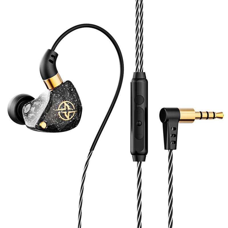 X6 Wired Earphones Composite Diaphram Deep Bass HD Audio Noise Reduction Ergonomic Earbuds 3.5MM Sports Music Gaming In-Ear Headphones with Mic