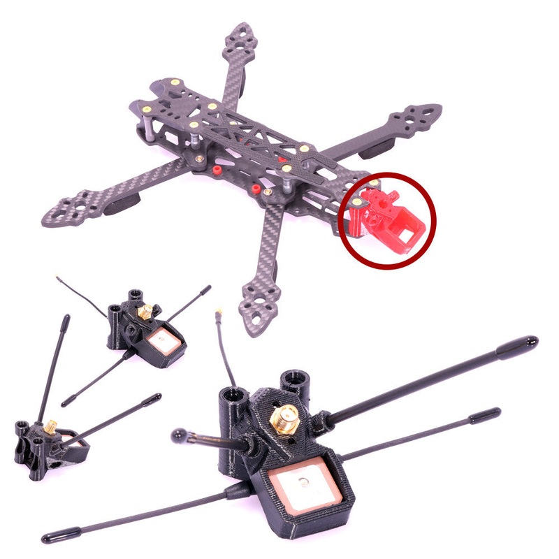 Geprc Mark4 Spare Part 3D Printing TPU GPS Mount with T Antenna Fixing Base Support BN-180 TBS CRSF Immortal T V2 Antenna