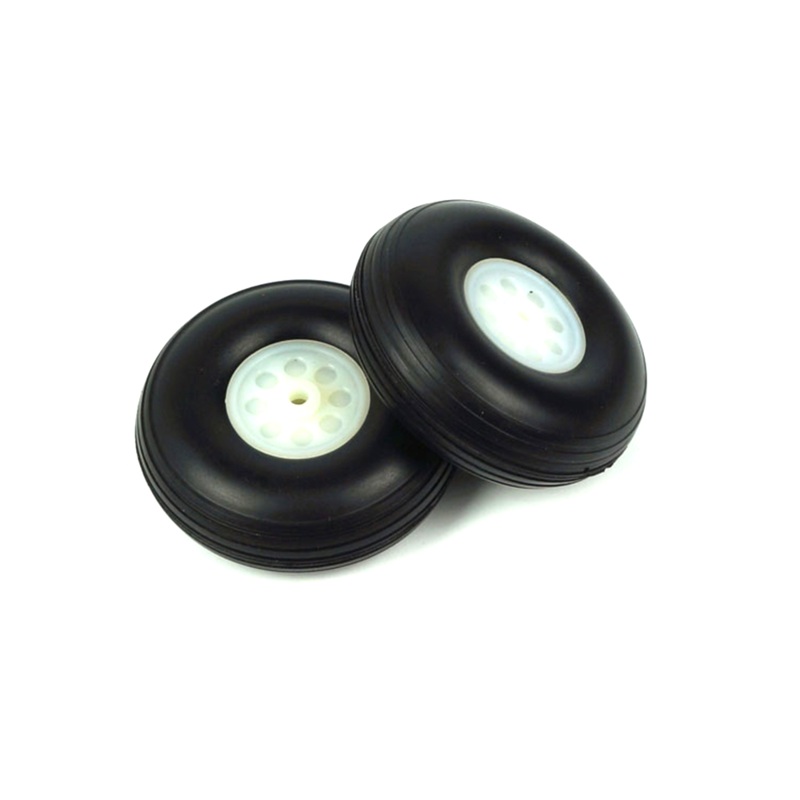2PCS Dancing Wings Hobby Foam Wheels / PU Rubber Wheels For SU27 KT Board RC Airplane Landing Gear DIY Parts