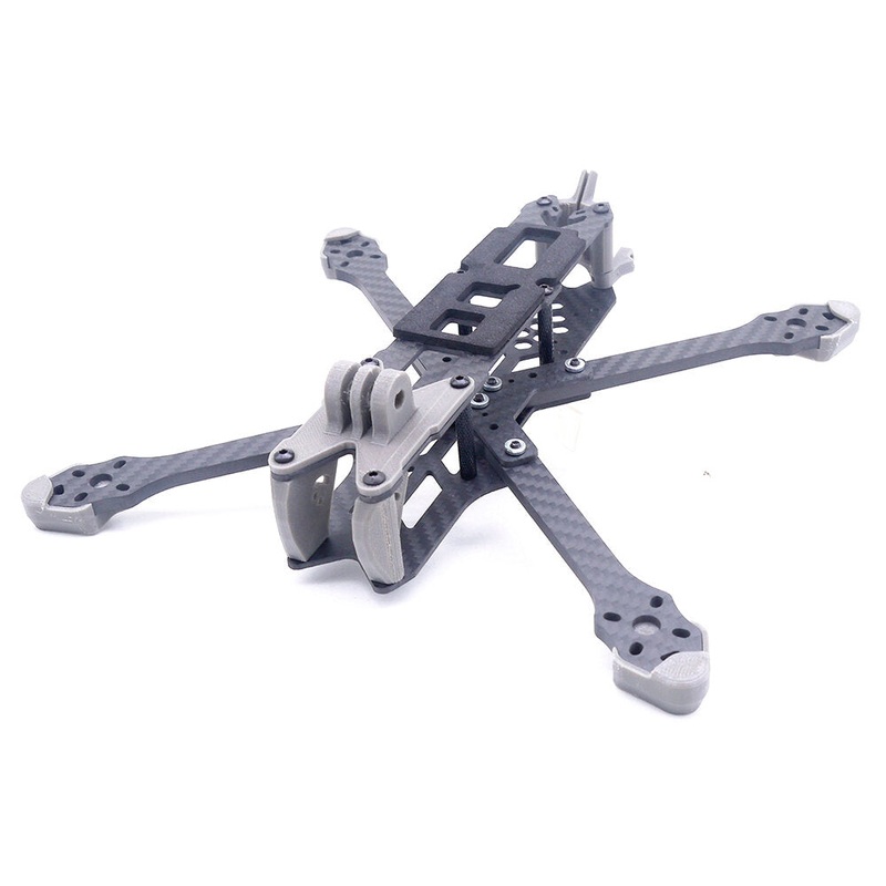 TEOSAW Dipper 5 230mm Wheelbase 5mm Arm Thickness X Type 5 Inch Freestyle Frame Kit Support VISTA / DJI Air Unit for RC Drone FPV Racing
