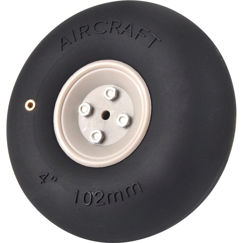 1 Piece Inflatable Rubber Wheel 4/4.5/5/5.5 Inch Pneumatic Tire Landing Gear Wheel For RC Airplane Fixed Wing Replacement Parts