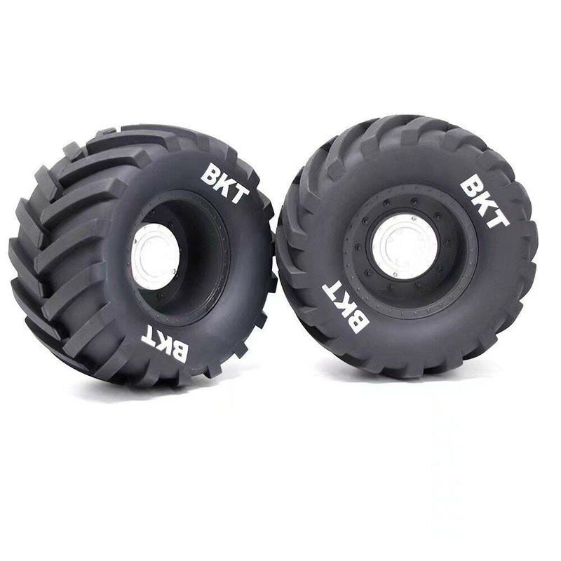 2PCS Monster Truck Tires Wheels 14mm/17mm Adjustable for 1/8 LOSI LMT W66 KYOSHO Axial RC Cars Vehicles Models Spare Parts