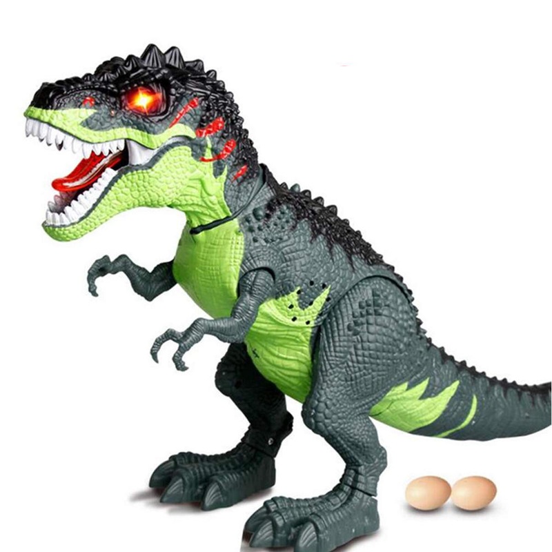 Electric Spray Projection Tyrannosaurus Rex Dinosaur Model Simulation Lay Eggs Animal Model Toys
