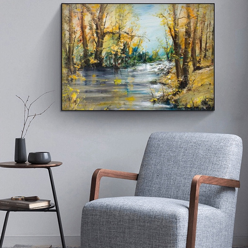 1 Pc Unframed Canvas Natural Landscape Oil Painting Home Bedroom Decor Wall Art Pictures