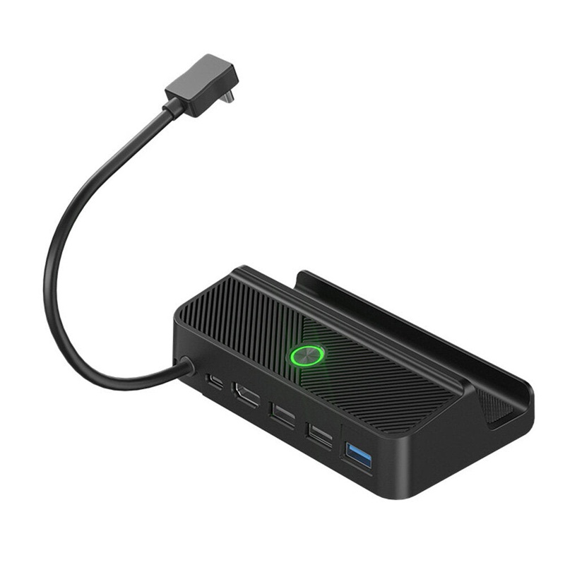 Aolion Type-C Docking Station with Bracket USB2.0*2 USB3.0 4K HDMI PD100W Charger USB Hub with Stand for Steam Deck Console