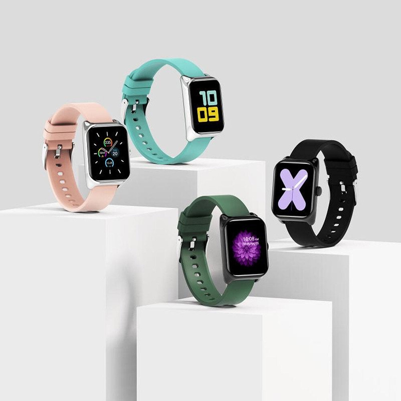 Bakeey B58 1.3 inch Full Touch Screen Heart Rate Blood Pressure Monitor Brightness Control Custom Dial Colorful Smart Watch