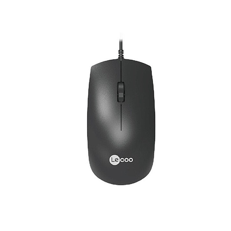 Lenovo Lecoo MS100 USB Wired Mouse 1000DPI Anti-slip Mouse Wheel Mute Ergonomic Mice for PC Laptop Office