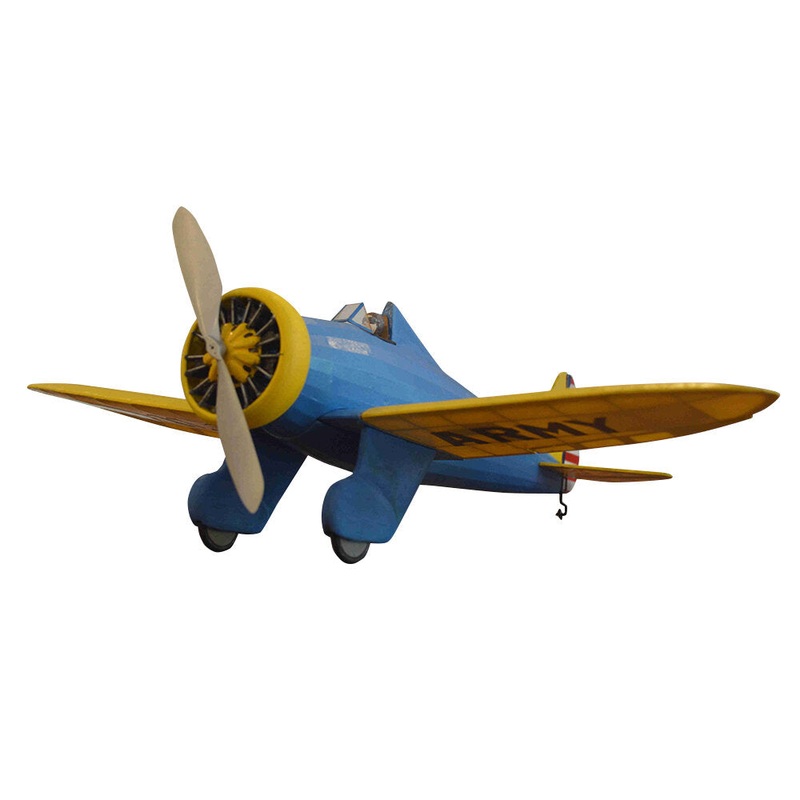 Tony Ray’s AeroModel Boeing P-26A Peashooter 1/20 Scale 381mm Wingspan Balsa Wood RC Airplane KIT