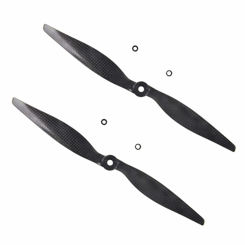 1 Pair 12×6 11×4.7 10×4.5 9×4.7 8×4.5 Carbon Fiber 2-Blade Clockwise CW Propeller for Electric Slow Flyer 3D Aerobatics RC Airplane