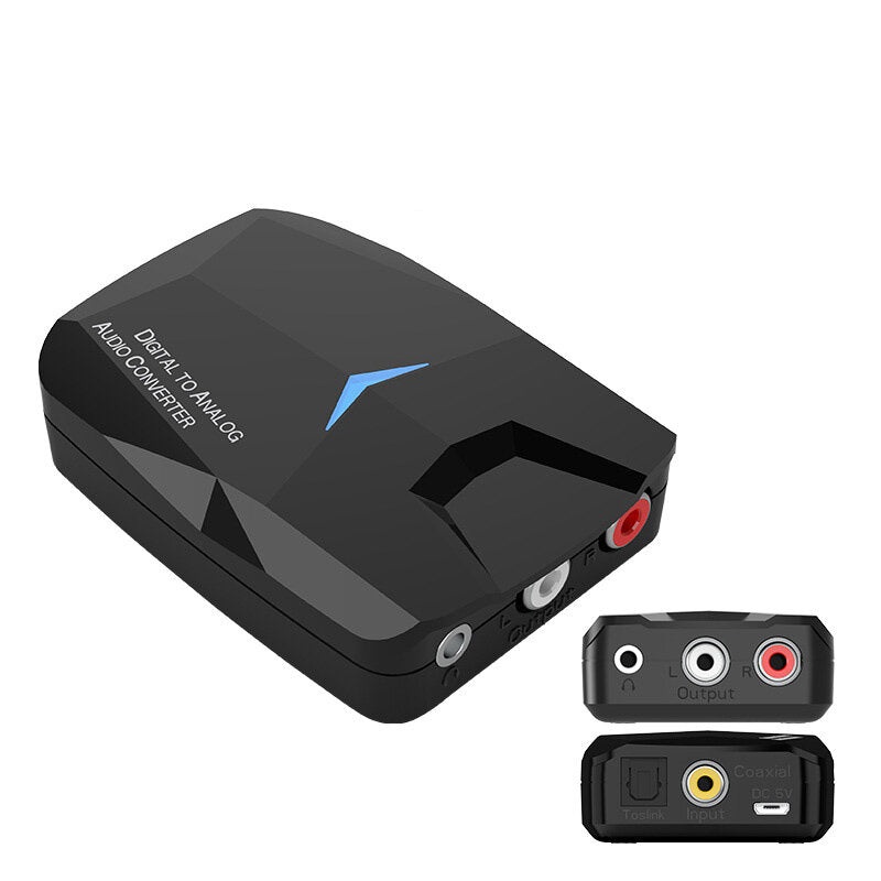 2 in 1 bluetooth Receiver Digital to Analog Optical Fiber Coaxial Audio Converter