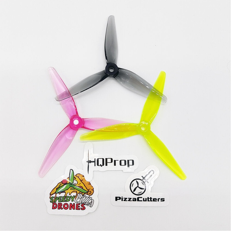 2 Pairs HQProp PizzaCutters 5037 5.0×3.7 5 Inch 3-Blade Propeller Poly Carbonate for RC Drone FPV Racing