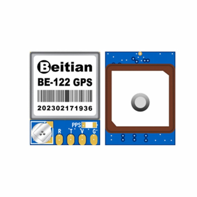 Beitian BE-122 GPS Module With Antenna UBX M10050 Chip Ultra-low Power Drone UAV GNSS Receiver Module for FPV Return Rescue RC Airplane Compatible F4 F7 Flight Controller