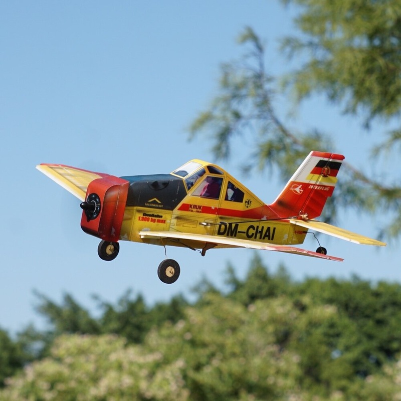 MinimumRC PZL-106 Q-Series 320mm Wingspan KT Foam Mini RC Airplane KIT+Motor