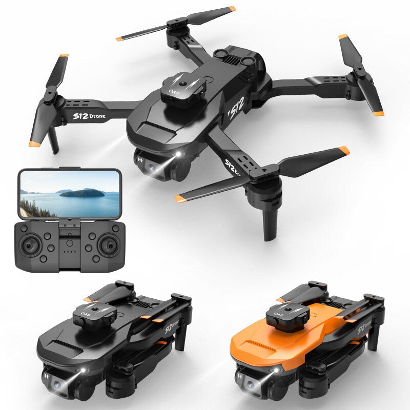 S12 5G WIFI FPV with 8K HD Dual Camera 360 Obstacle Avoidance Optical Flow Positioning 25mins Flight Time Foldable RC Drone Quadcopter RTF