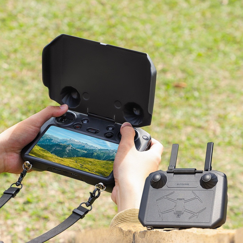 Sunnylife 2-in-1 RC PRO Screen Remote Controller Sun Shade Hood Sunshade Protection Cover Shell Case Joystick Protector for DJI Mini 3 / Mavic 3 Drone