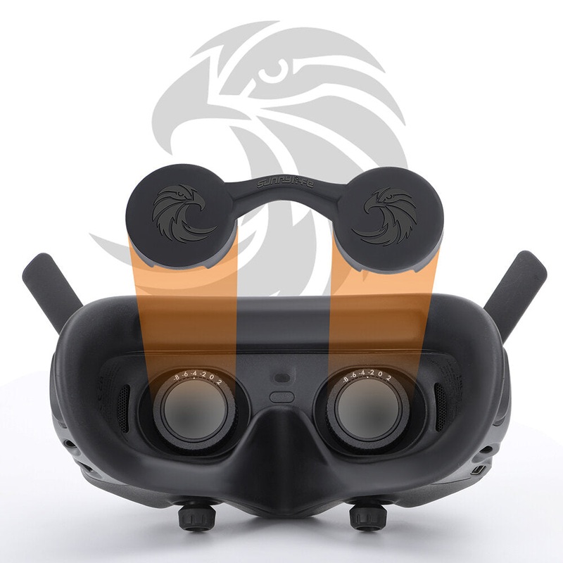 Sunnylife Silicone Dust-Proof Anti-Scratch Lens Protector Sleeve Cover for DJI FPV Goggles 2