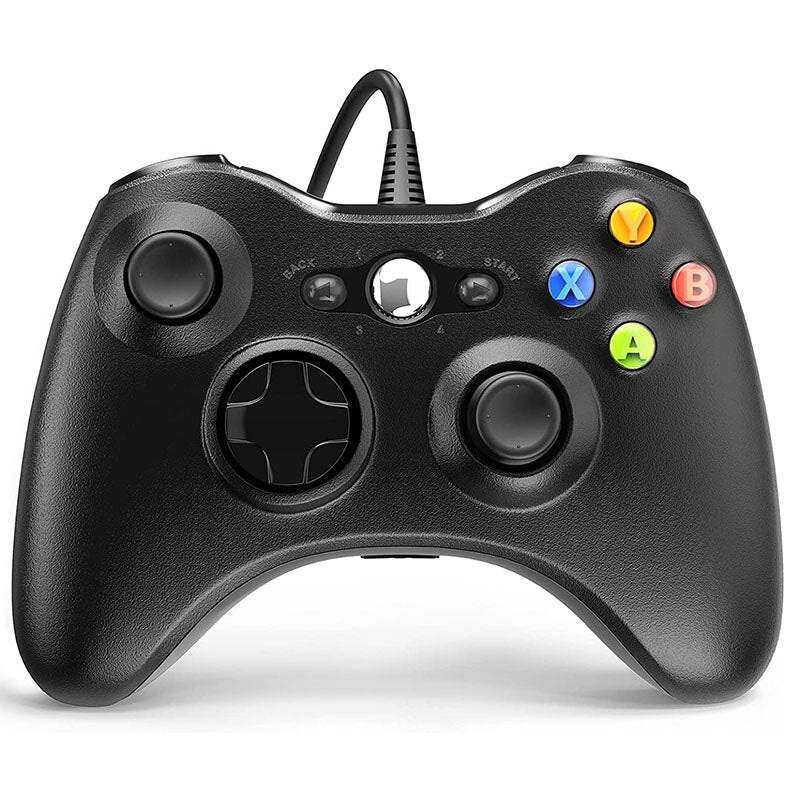 for XBOX360 USB Wired Gamepad Dual Pressure Point Trigger Vibration Feedback Motors 8-way Arrow Keys 360 Joystick Xbox 360 Game Controller Console Accessory