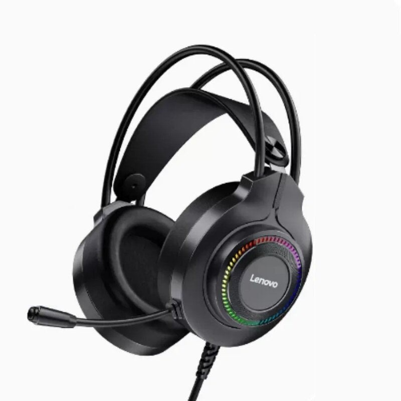 Lenovo ThinkPlus G20 Gaming Headset 3.5mm USB7.1 Surround Sound HIFI Stereo Colorful Light Gamer Headphones with Mic