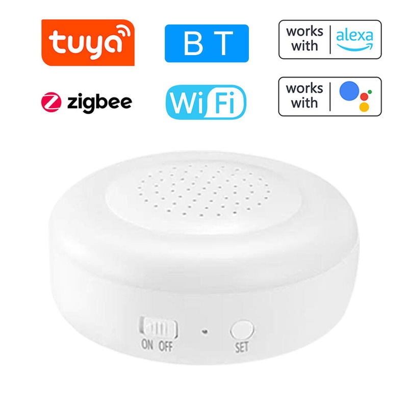 Multi-Functional Alarm Gateways 2.4G WIFI 3.0 BLE and Beacon Sub-devices Multi-mode Gateways for Voice Control