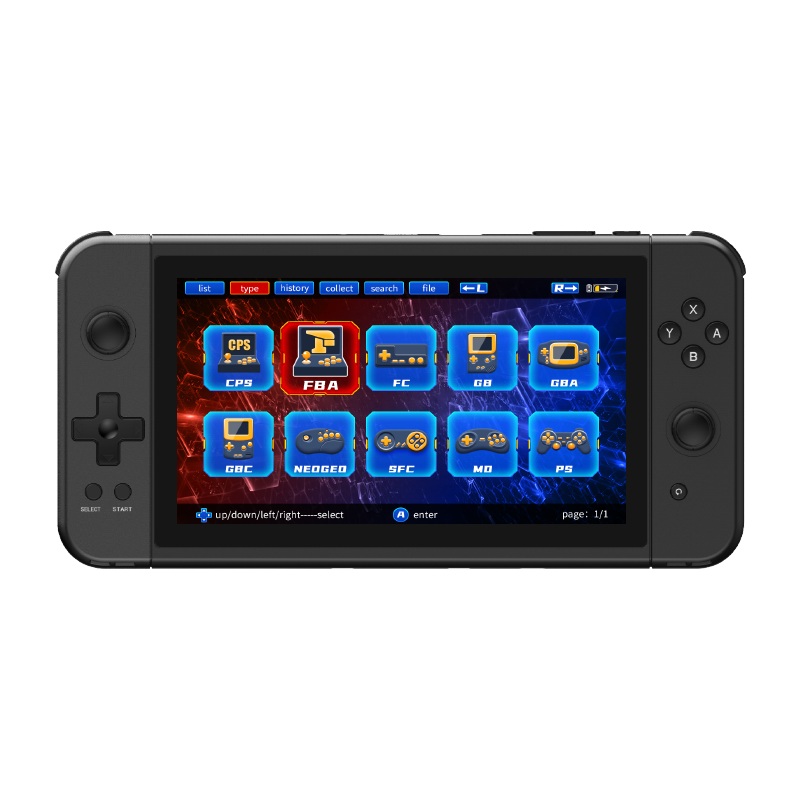Powkiddy X70 Handheld Game Console 7-inch HD Screen 64GB Dual 3D Joystick Game Simulator Device