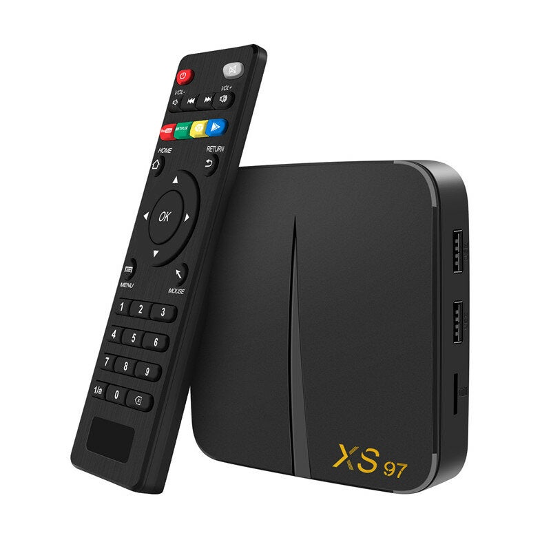 XS97 4K HDR Amlogic S905W Chipset Android Smart TV Box Quad Core 64 Bit GPU Mali450 2.4G Wifi BT H.265 HEVC Iptv Set Top Box