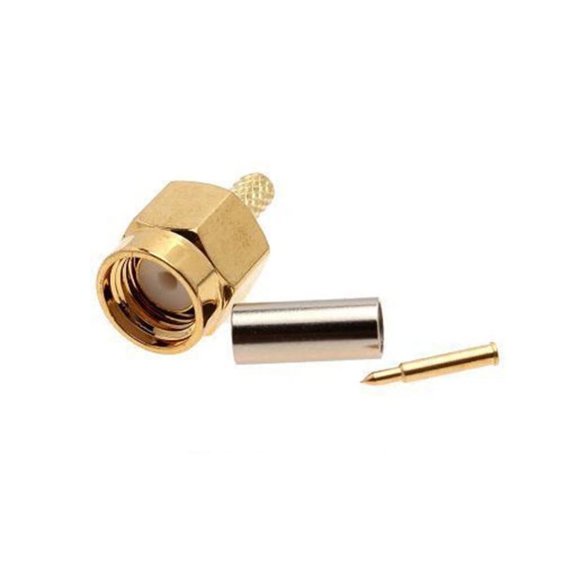 10/20/30 pcs SMA Male 50-1.5 RF Antenna connector For RG174 RG316 LMR100 Cable Wire
