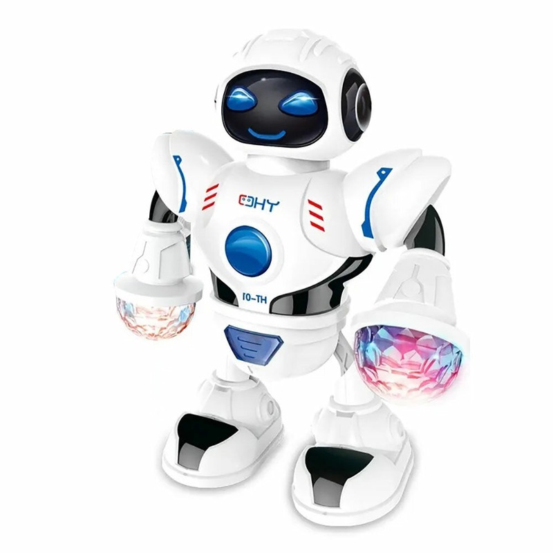 Electric Dazzling Dancing Robot Educational Parent-child Interaction Robot Toy with LED Light Music Children’s Toys