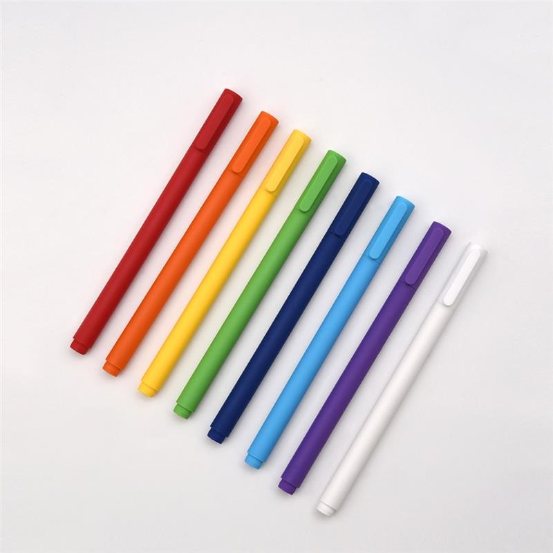 KACO 8Pcs Colorful Gel Pens 0.5mm Pen Refill 8Pcs/Pack Signing Pens For Student School Office