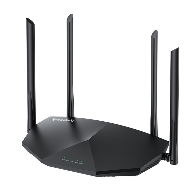 Speedefy AC2100 Dual Band High Speed Wireless WiFi Router 2.4GHz&5GHz Up to 35 Devices 2000 sq.ft Coverage 4X4 MU-MIMO for Streaming & Gaming