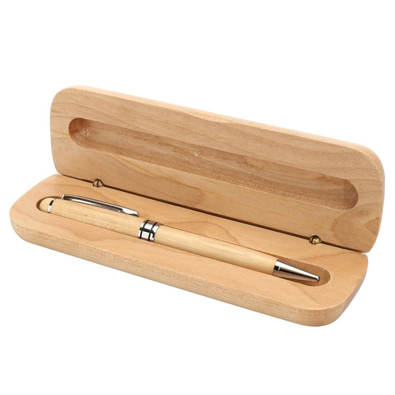Wooden Engraved Ballpoint Pen with Gift Box – Perfect for Kids, Students, and Children – 0.7mm WIth For Kids Students School Writing