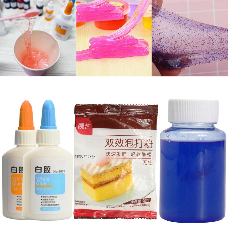 DIY Make Your Own Slime Kit Gloop Sensory Play Science Party Games Toy Set Stress Reliever Toy