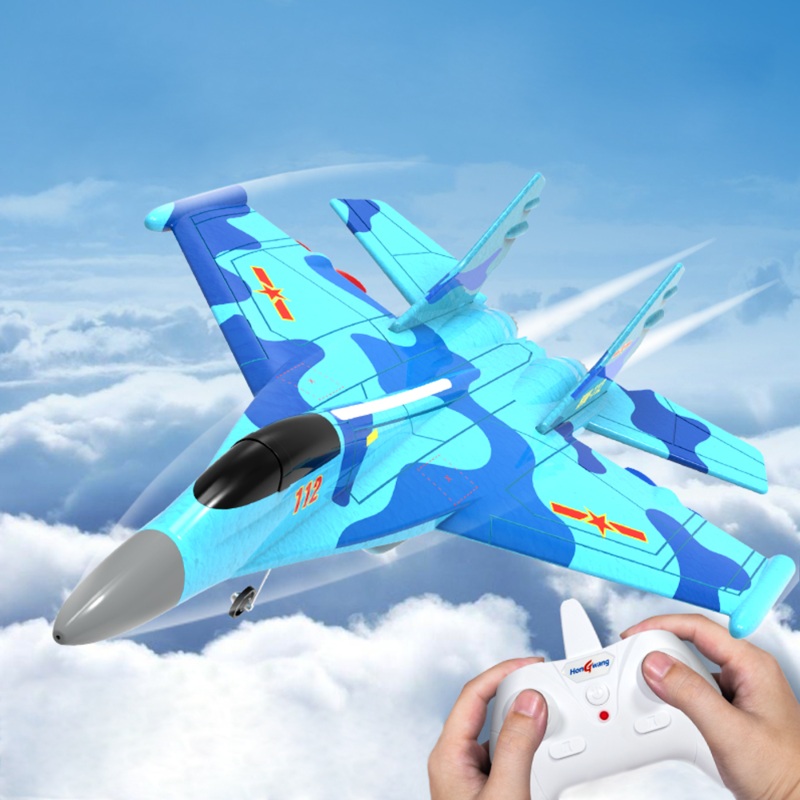 HongWang HW34 J-11 340mm Wingspan 2.4GHz 2CH EPP RC Airplane Warbird RTF Built-in Gyro With LED Light