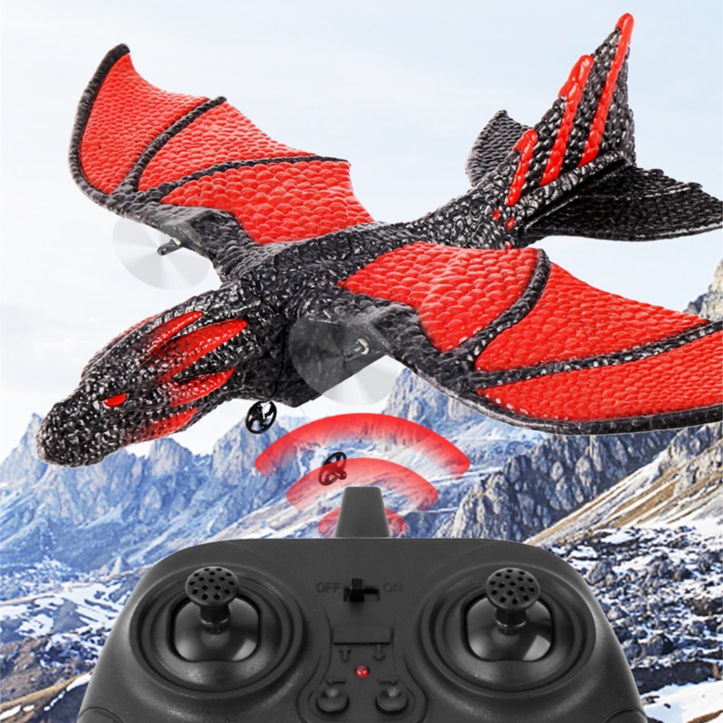 KFPLAN Z60 Flying Dragon 310mm Wingspan 2.4G 2CH Built-in Gyro EPP RC Airplane Glider RTF for Beginners Kids Boys Girls Gifts