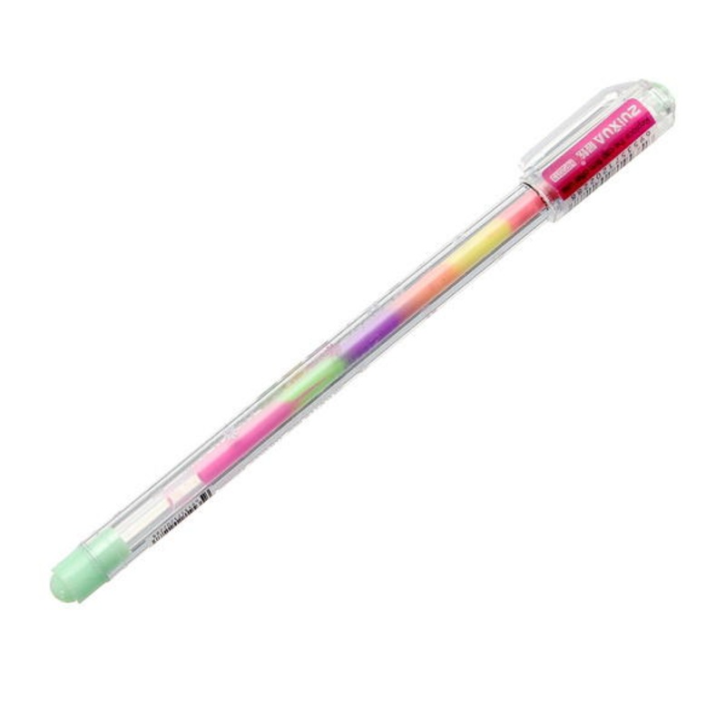 Rainbow Segmented Colorful Gel Ink Pens for Scrapbook Photo Album DIY