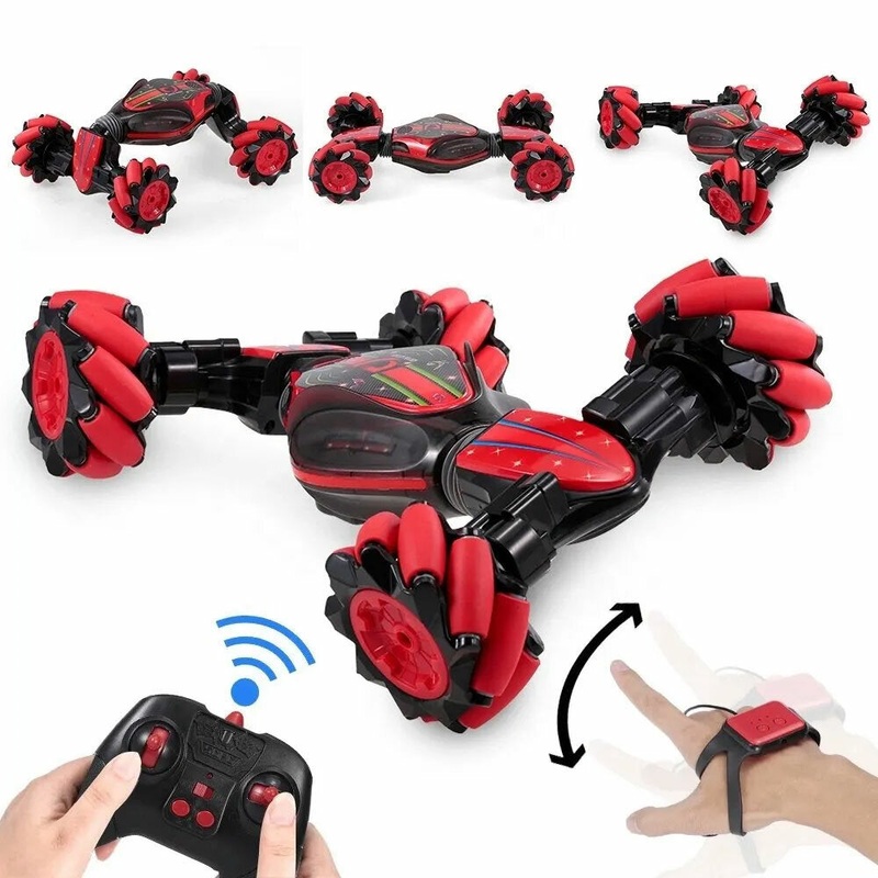 RC Stunt Car Remote Control Watch Gesture Sensor Electric Toy RC Drift Car 2.4GHz 4WD Rotation Toy for Kids Boys