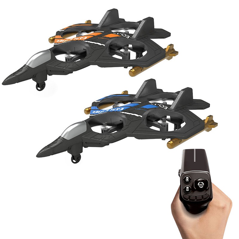 WX/RC EO-13 UAV 150mm Wingspan 2.4GHz 6-Axis Gyro One Key Aerobatics 360 Roll EPP RC Airplane Quadrotor Fighter for Beginners