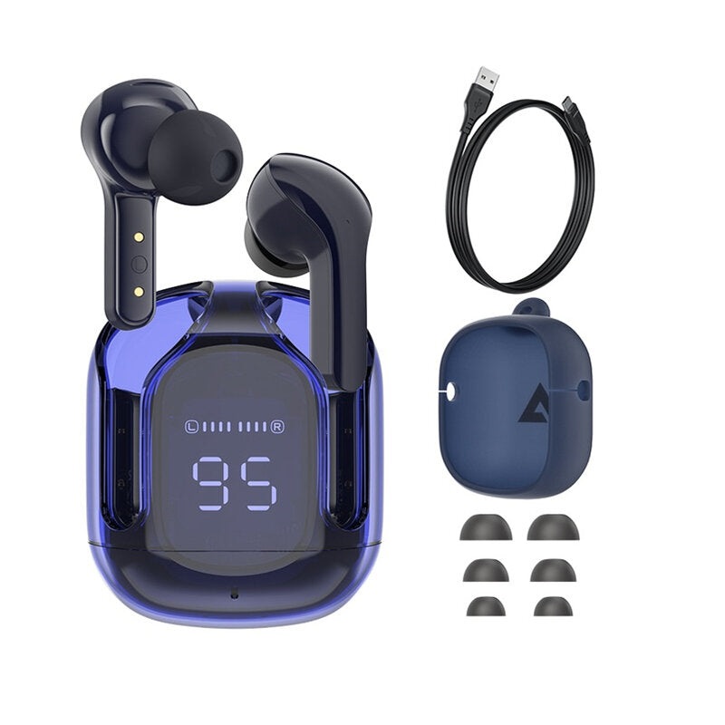 ACEFAST T6 TWS Earphone Wireless bluetooth Earbuds LED Display AAC ENC HD Calls Low Latency Game Headphone with Mic Free cover