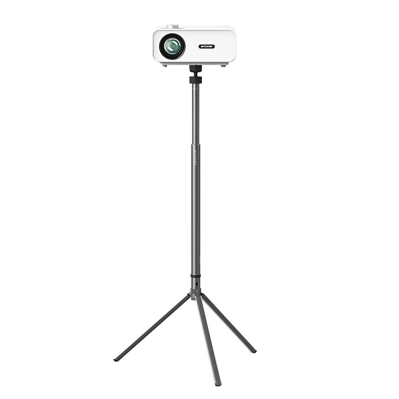 BlitzWolf BW-VF3 Projector Stand Tripod Stable 360 Adjustment Aluminum Alloy Weight Capacity 10KG Portable For Outside Outdoor Movie Universal Projector Mount Compatible for Most Projector V3 V4 V5 V7 etc