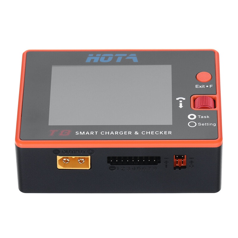 HOTA T8 650W 22A XT60 1-8S Intelligent Charger Checker for a wide range of devices