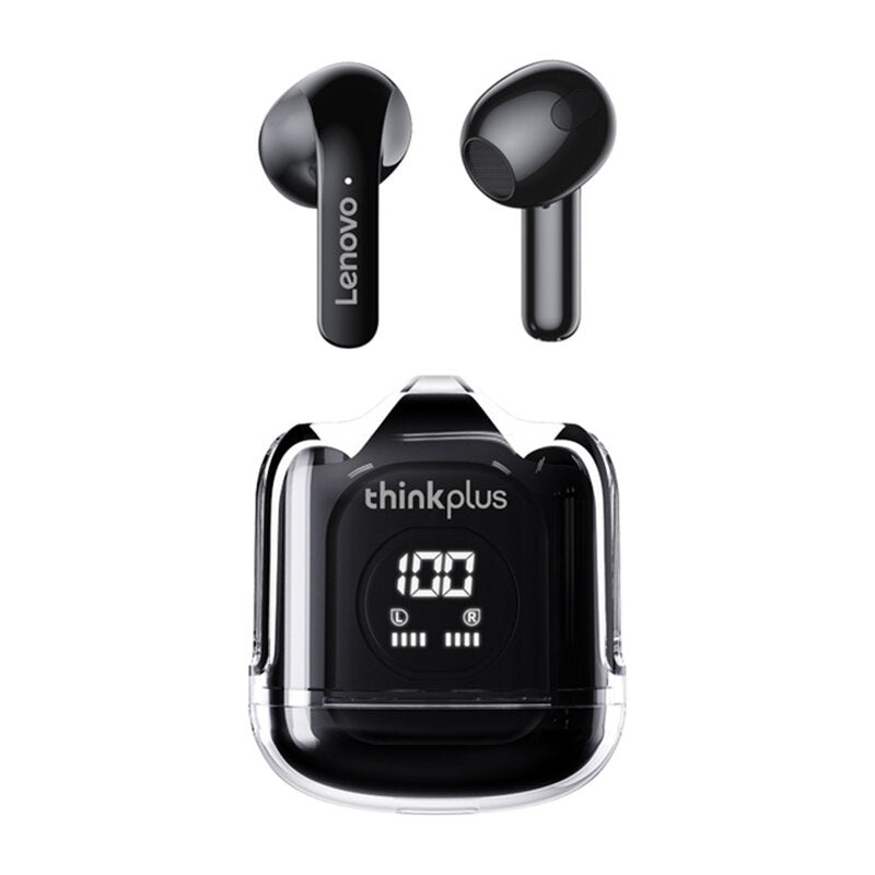 Lenovo XT65 TWS Earphone bluetooth V5.3 Earbuds LED Power Display Bass Stereo ENC Noise Cancelling HD Calls Sport Headphones with Mic