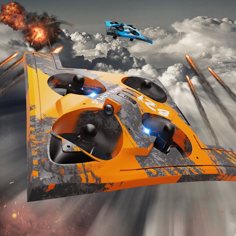 LM19-C B21 Fighter 2.4G EPP RC Airplane RTF With HD Aerial Photography 360 Aerobatic Tumbling Gliding Hover Headless Mode Function LED Lights Display Frame For Beginners