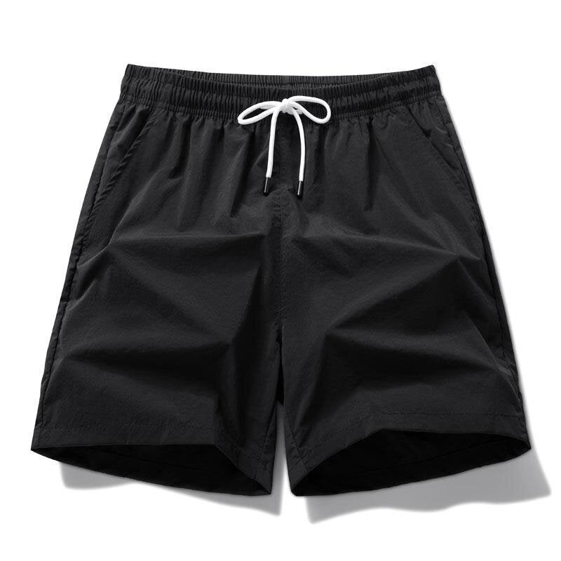 Men Shorts Breathable Pants Summer Casual Quick Dry Shorts Male Solid Drawstring Beach Shorts Men Swimming Trunks