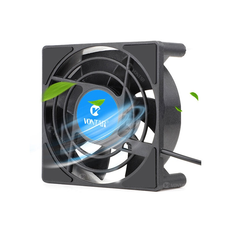 VONTAR C1 Cooling Fan for Android TV Box Set Top Box Wireless Silent Quiet Cooler DC 5V USB Power Radiator Mini Fan 80x80x25mm
