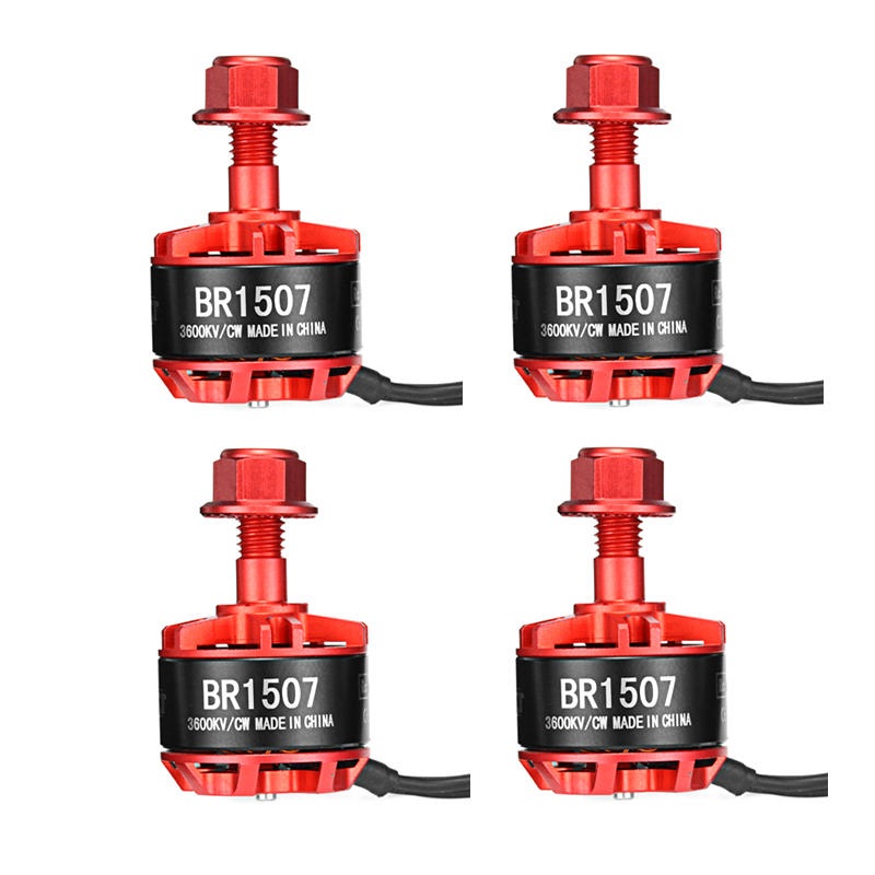 4X Racerstar Racing Edition 1507 BR1507 3600KV 2-4S Brushless Motor For RC Drone FPV Racing Frame