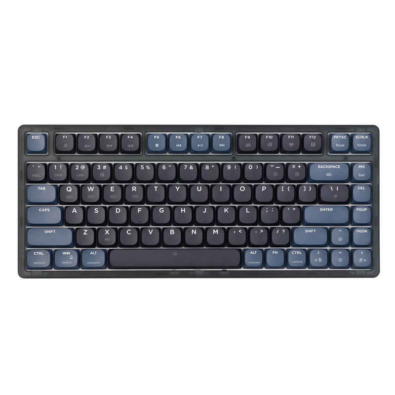 Ajazz AK832 75% LowProfile Mechanical Gaming Keyboard Gasket-mounted Bluetooth 5.1/2.4G Wireless & Type-C Wired Low-profile Keyboard with Outemu Switch for Mac/Win