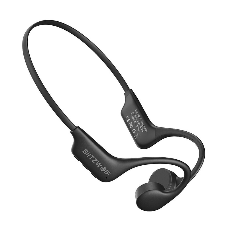 BlitzWolf BW-BTS8 bluetooth Earbuds Bone Conduction Earphone Built-in 32GB Memory IPX8 Waterproof Low Latency Game Sport Headphones with Mic