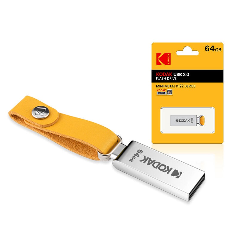 KODAK K122 Metal USB Flash Drive 64GB USB2.0 Memory Pen Drive U Disk for Phone Computer Laptop Car Speaker
