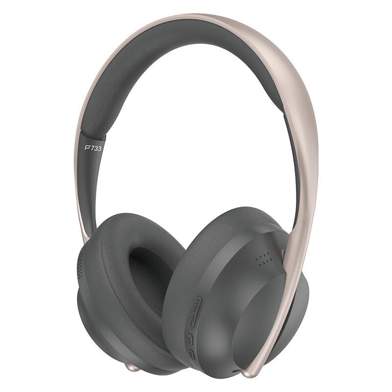 P733 Wireless bluetooth 5.1 Headphone Composite Diaphragm Moving Coil Adjustable Pull Rod Breathing Earmuffs 3.5mm Gaming Headphone with Mic