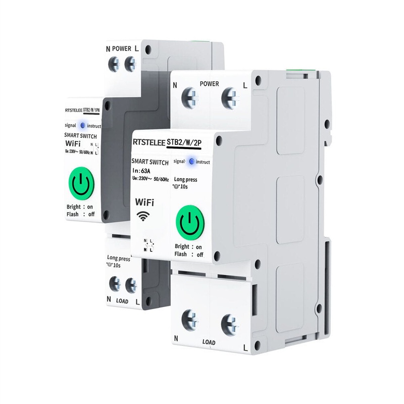 RTSTELEE 40A/63A Smart WIFi Switch Relay Timer Funtion APP Remote Control Smart Home Circuit Breaker